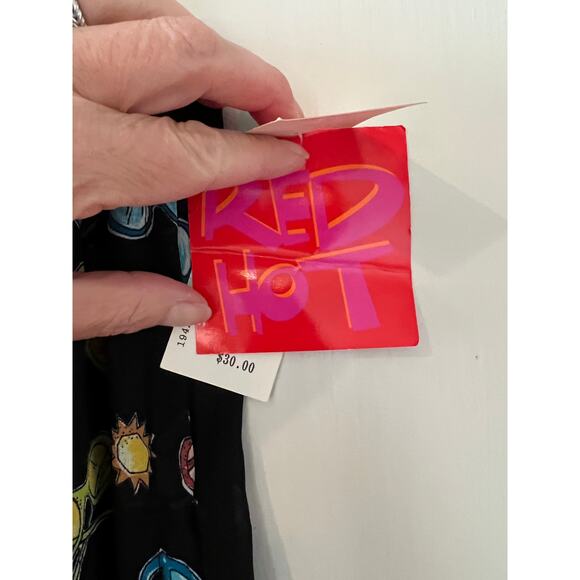 Vintage 80s sunglasses print pleated mini skirt - Picture 4 of 5